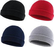 Cappello di lana per inverno trawler - Unisex - Cappuccio caldo con bordo di copertura - Cappello per uomini e donne