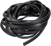 Protezione Rand per Canale U per Spessore 0,5-1 mm, Lunghezza 14,8 m, Resistente ai Graffi, Aderenza Piana, Nero - per Bordo Tavolo - Prevenzione di Scalfitture e Danni