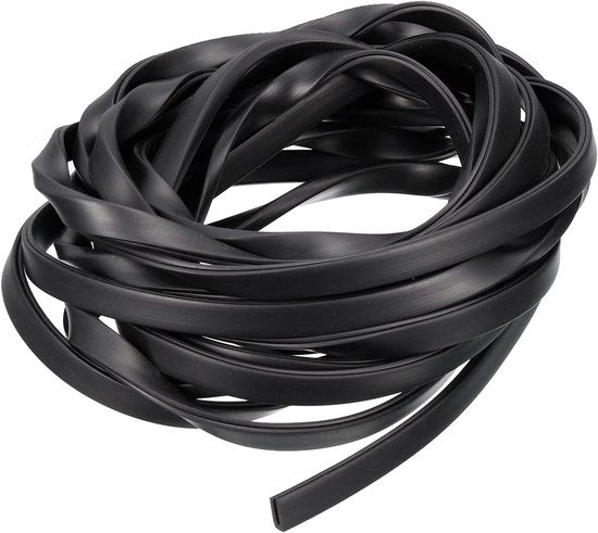 Protezione Rand per Canale U per Spessore 0,5-1 mm, Lunghezza 14,8 m, Resistente ai Graffi, Aderenza Piana, Nero - per Bordo Tavolo - Prevenzione di Scalfitture e Danni