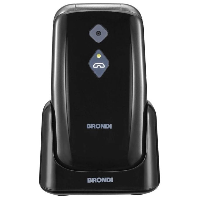 Brondi AMICO SOS Telesoccorso Anziani 4G con Braccialetto SOS e Sensore Caduta Nero