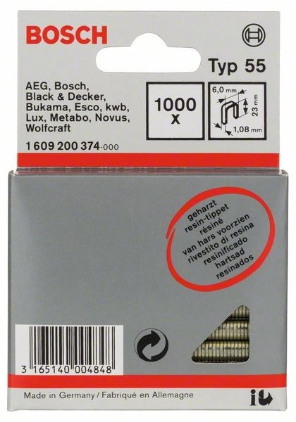 1609200374 - Graffetta sottile tipo 55 resinata 6 x 1,08 x 23 mm