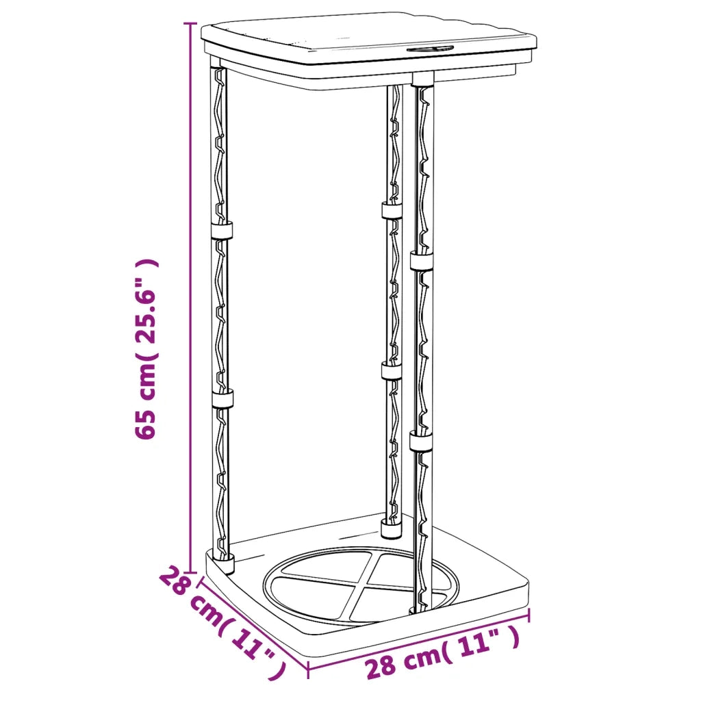 Porta Sacchi Spazzatura 2 pz Nero e Blu 60 L in PP CFW2200644
