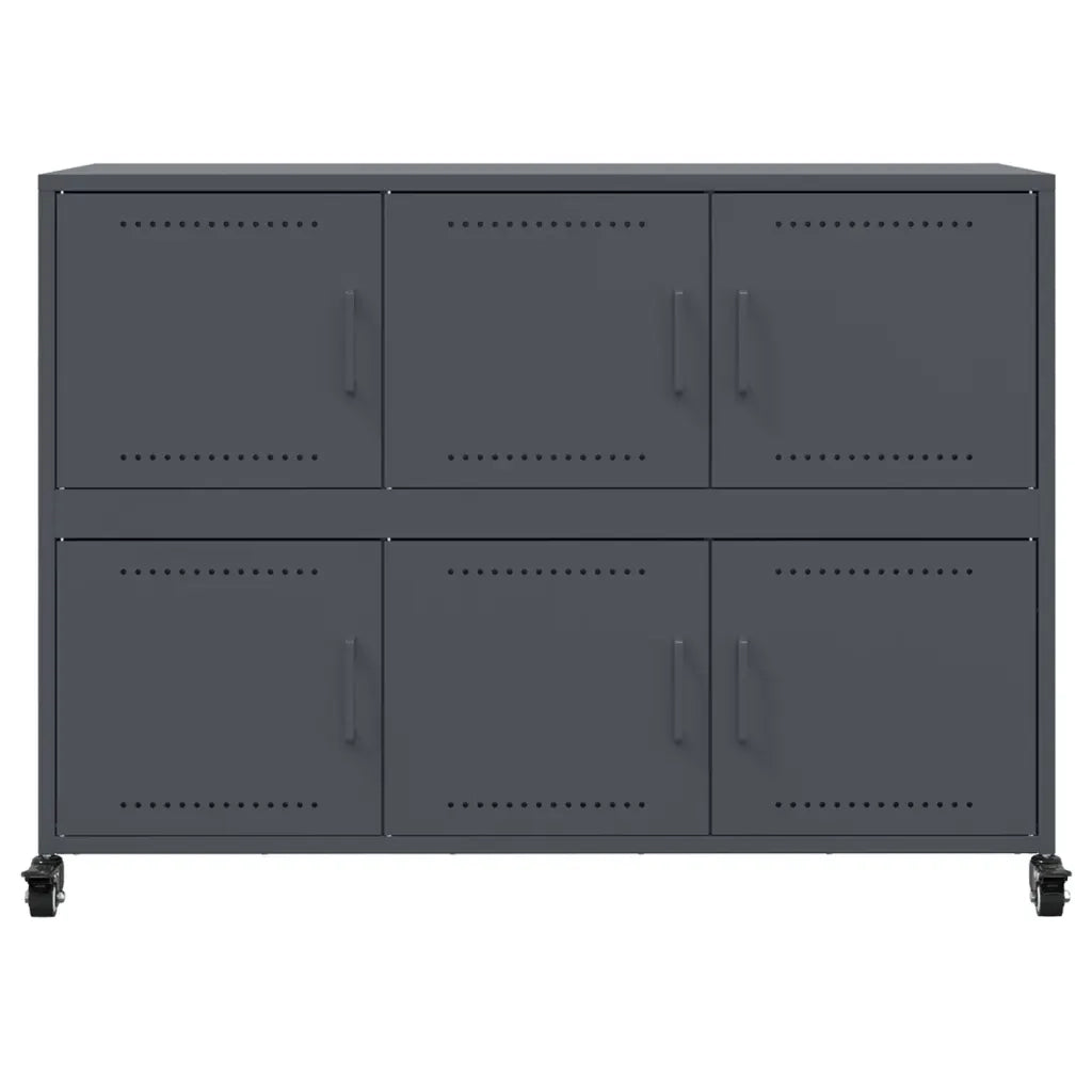 Credenza Antracite 100,5x39x72 cm in Acciaio 846742