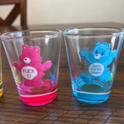 Set di 6 Calici Creativi per Shot, Calici Colorati per Sorrisi, Calici da 50 ml con Base Spessa per Vodka, Liquori, Tequila e Altro