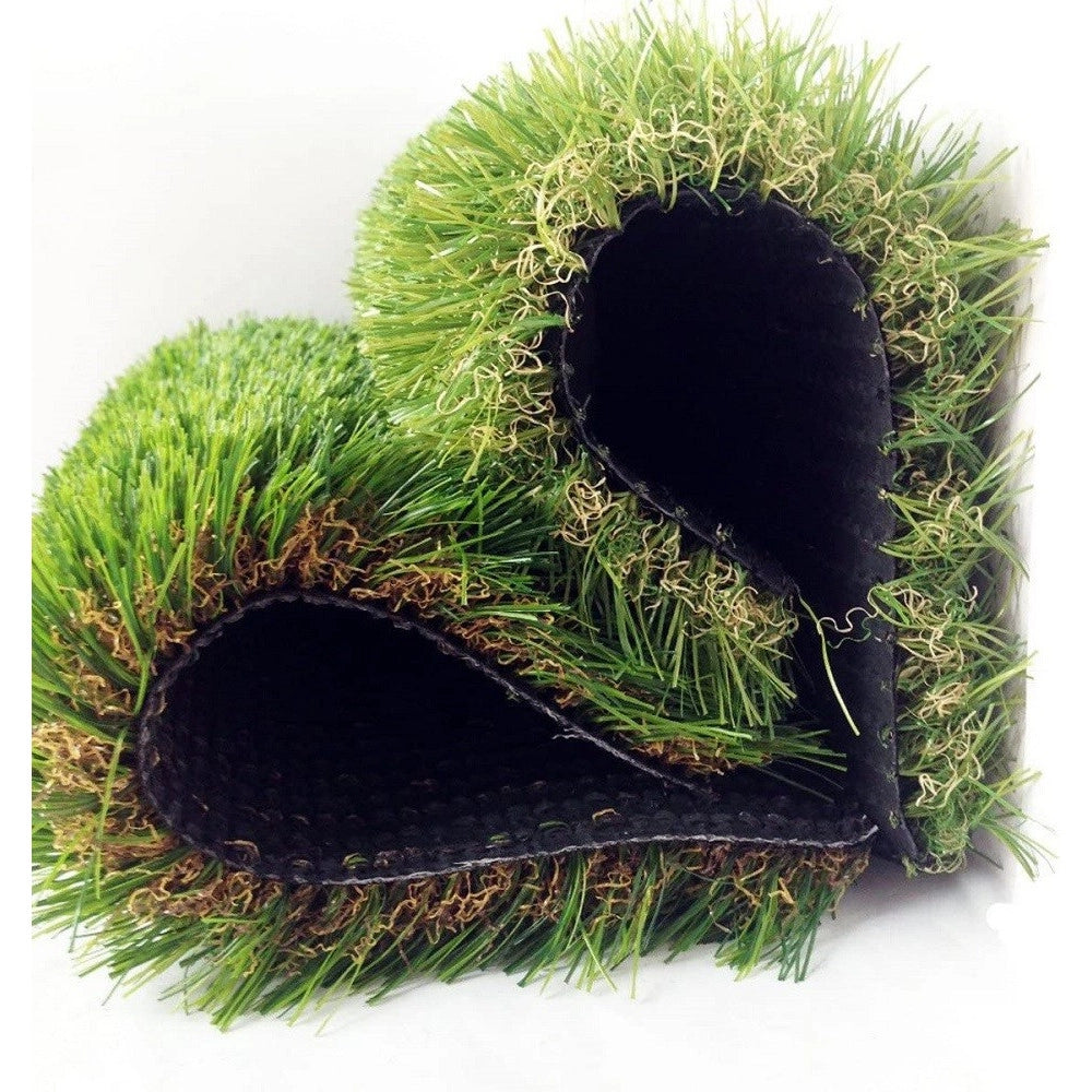 Trade Shop - Prato Sintetico 40mm Finta Erba Tappeto Manto Giardino 4 Sfumature Colore 1x15mt -