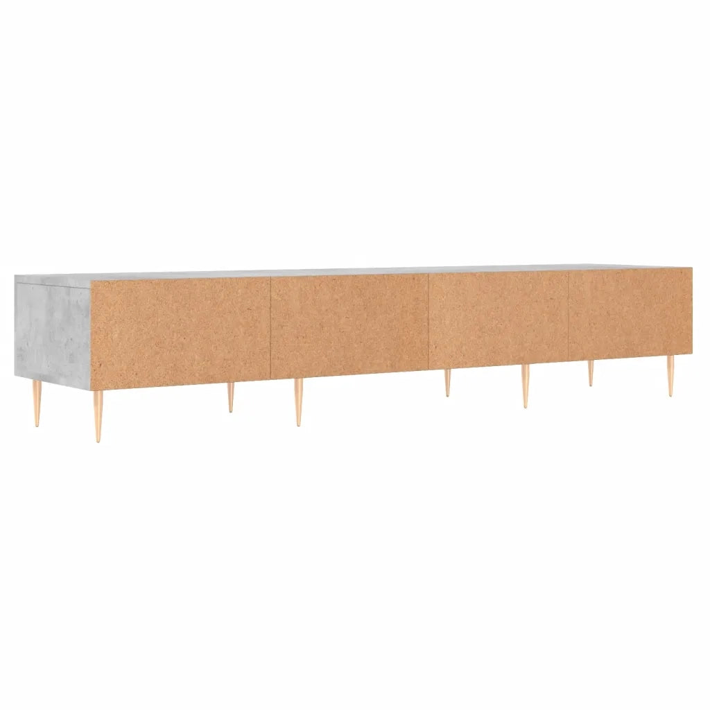 vidaXL Mobile Porta TV Grigio Cemento 150x36x30 cm Legno Multistrato