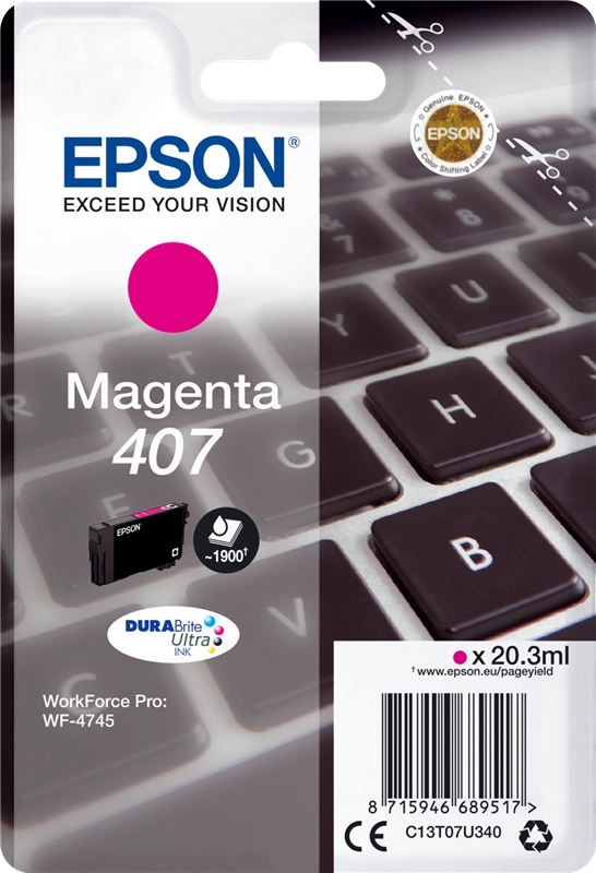 Epson WF-4745 cartuccia d'inchiostro 1 pz Originale Resa elevata (XL) Magenta
