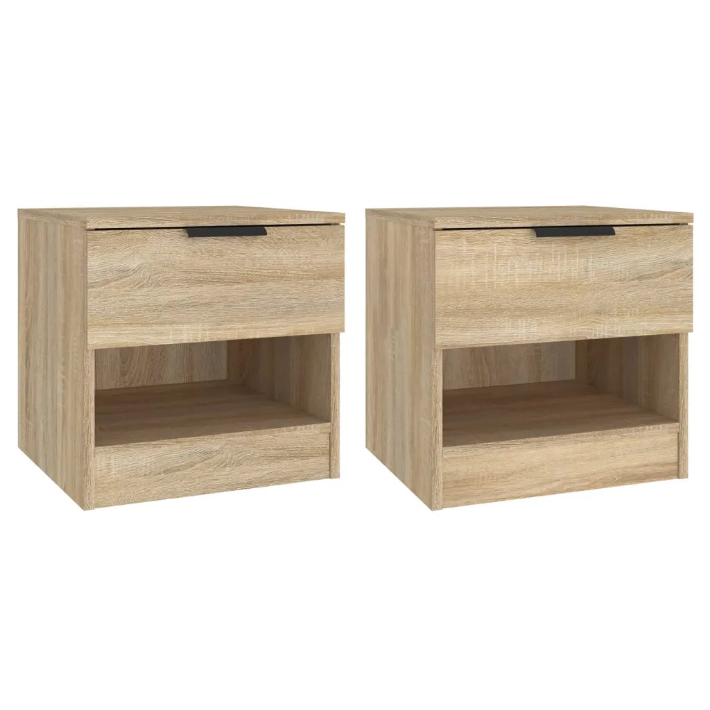 Comodini 2 pz Rovere Sonoma in Legno Multistrato cod mxl 30855