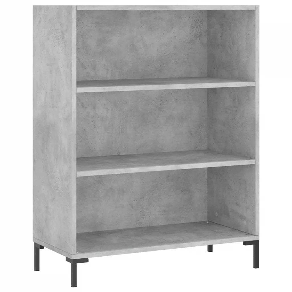 Credenza-Buffet-Armadio da cucina Grigio Cemento 69,5x34x180 cm in Legno Multistrato 398133