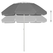 Ombrello | Parasolne da Spiaggia Antracite 240 cm