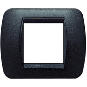 Bticino living Int. - Placca 2 posti grafite nero - L4802GFN