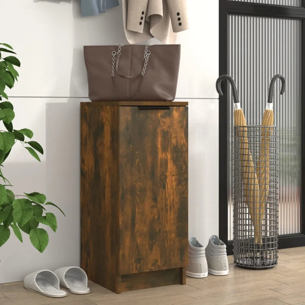 Scarpiera | Mobile per scarpe Rovere Fumo 30x35x70 cm in Legno Multistrato