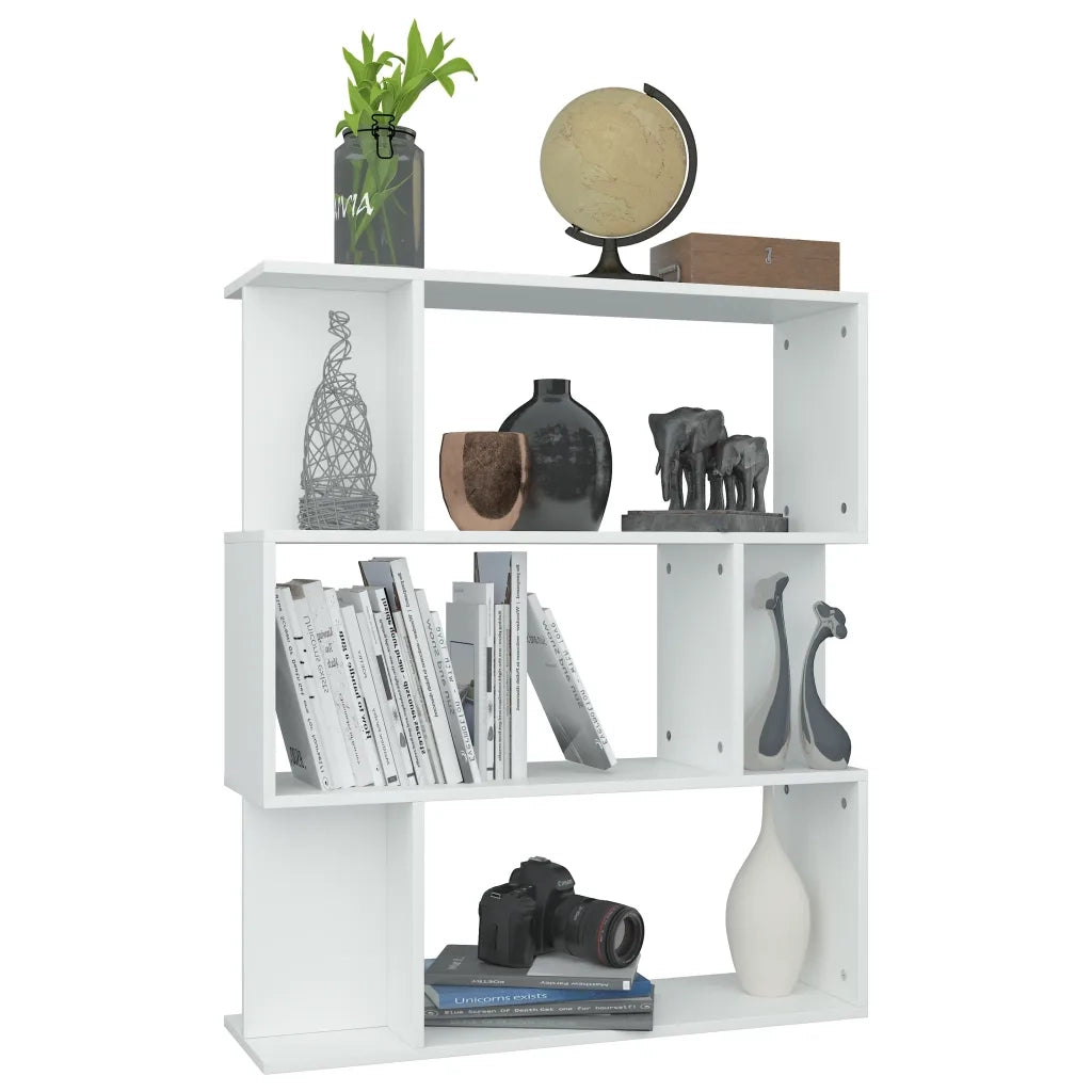 Libreria/Divisorio Bianco 80x24x96 cm in Legno Ingegnerizzato 800081