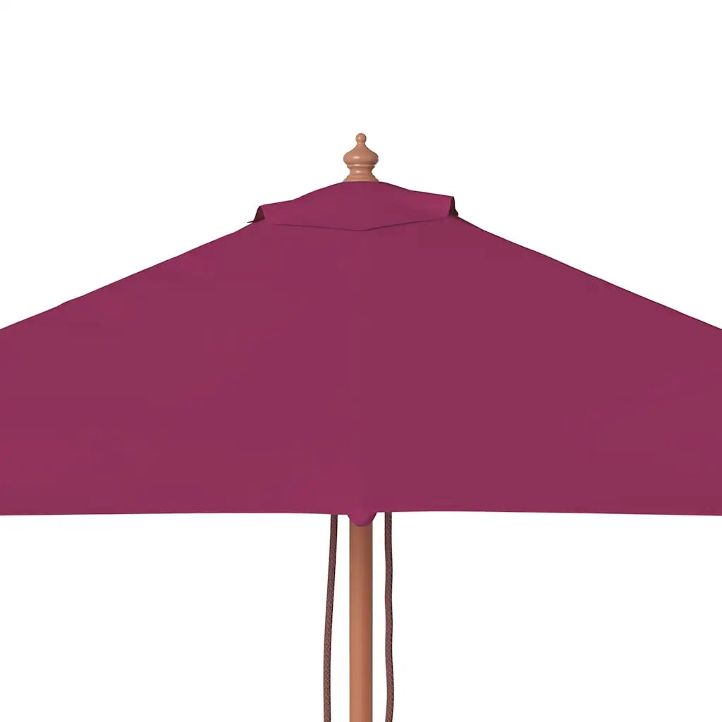 Ombrellone da Esterni con Palo in Legno 150x200 cm Rosso BordÃ²