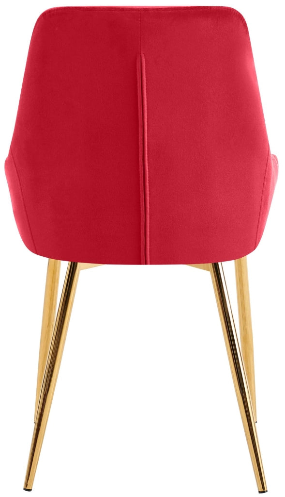 Set di 2 sedie da pranzo Elmira velluto oro 7