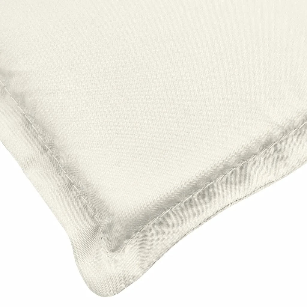 Cuscini Sedia Schiena Alta 6 Crema MÃ©lange 120x50x4 Tessuto