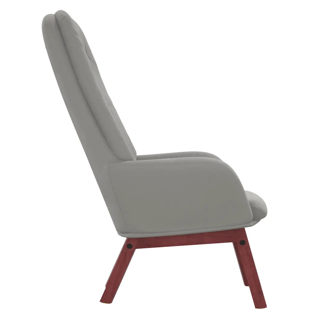 Poltrona Relax Grigio Chiaro in Velluto cod mxl 14421