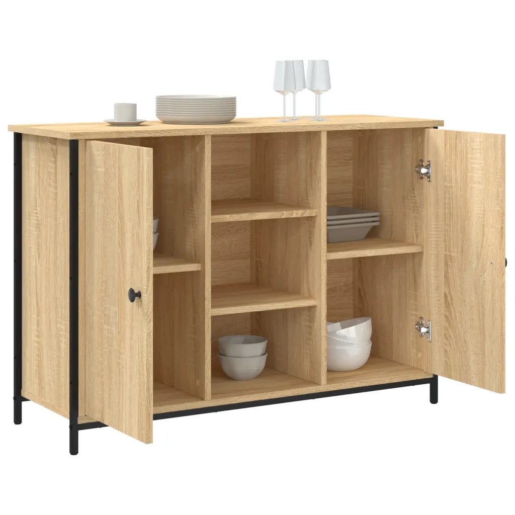 Credenza Rovere Sonoma 100x35x70 cm in Legno Multistrato 835515