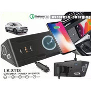 Trade Shop - Inverter Per Auto Smart Power Caricabatterie Wireless Ricarica Cellulare Lk-8118 -