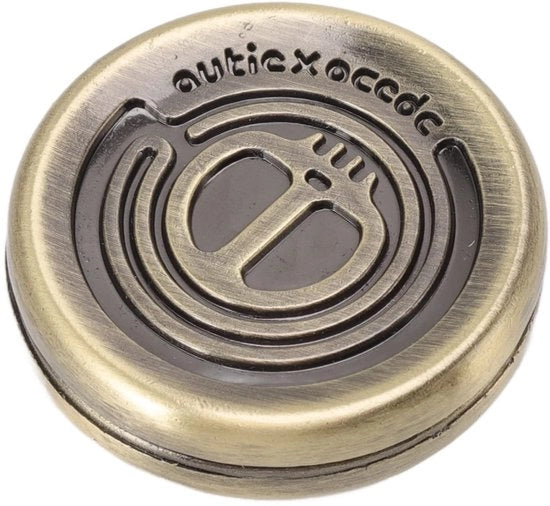 Giocattolo da Tastare Magnetico - Schiaccia e Sposta - In Acciaio Inossidabile - Portatile - Rilassante - Mini Giochi - 39 x 39 x 10 mm - Fidget Toy