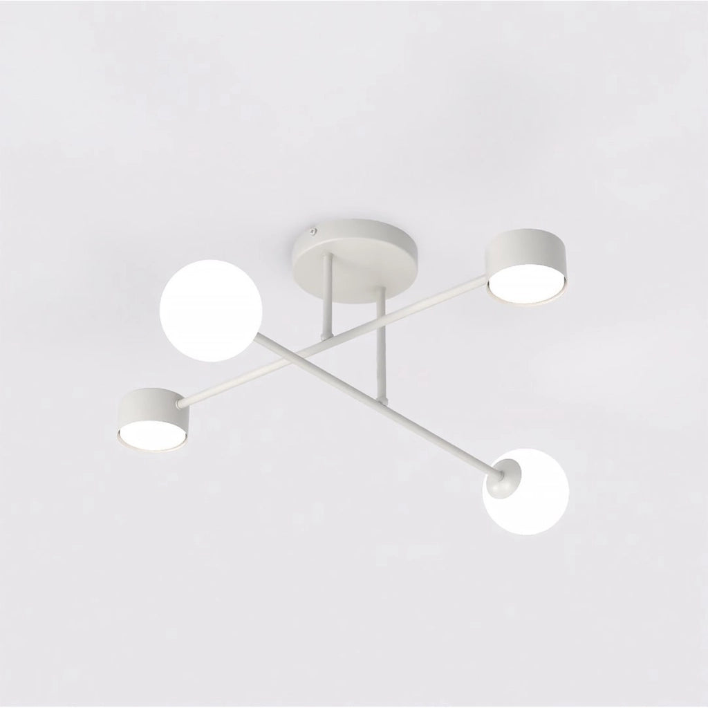 Lampada a sospensione Holon in acciaio bianco