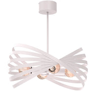 Lampadario Sparkle 4 luci cashmere metallo E27 Luminex
