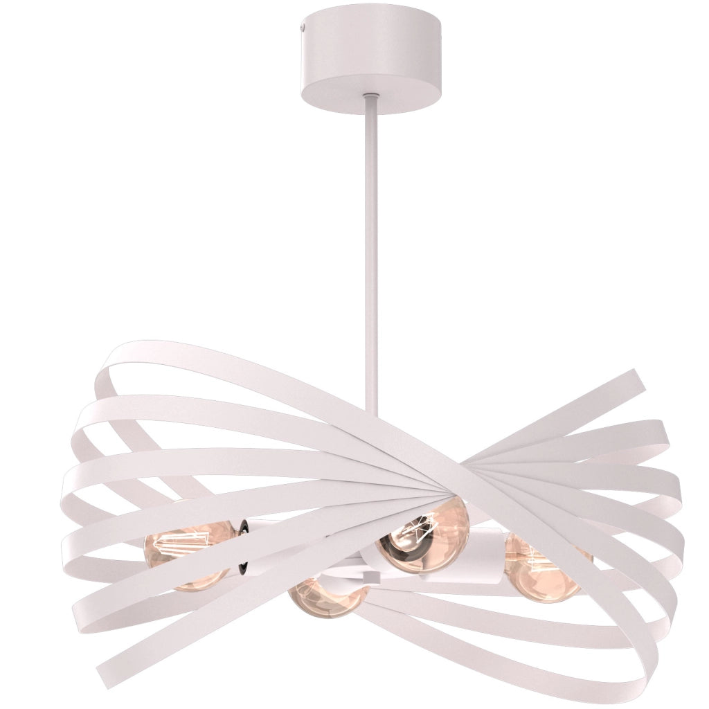Lampadario Sparkle 4 luci cashmere metallo E27 Luminex