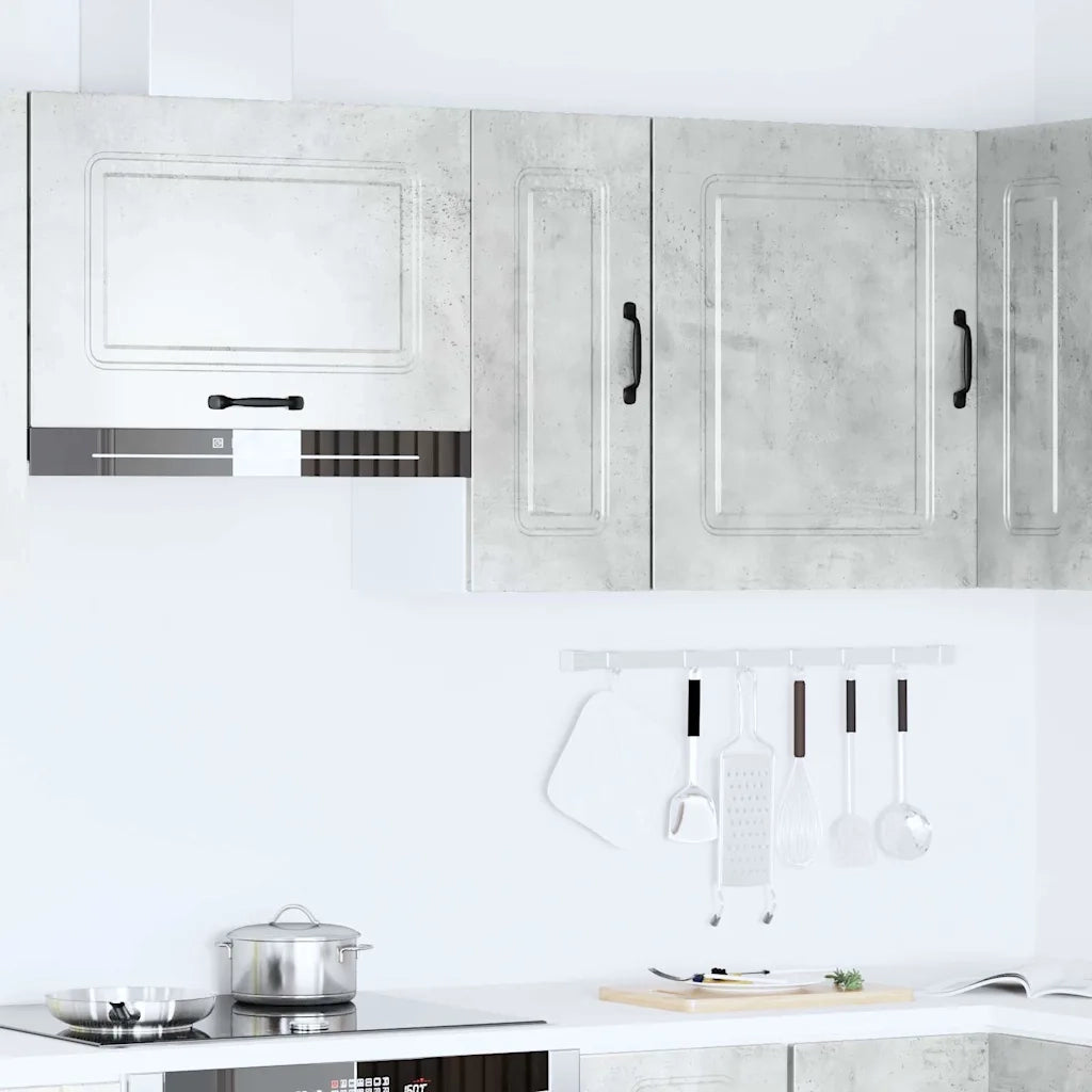 Pensile da Cucina Kalmar Grigio Cemento in Legno Multistrato