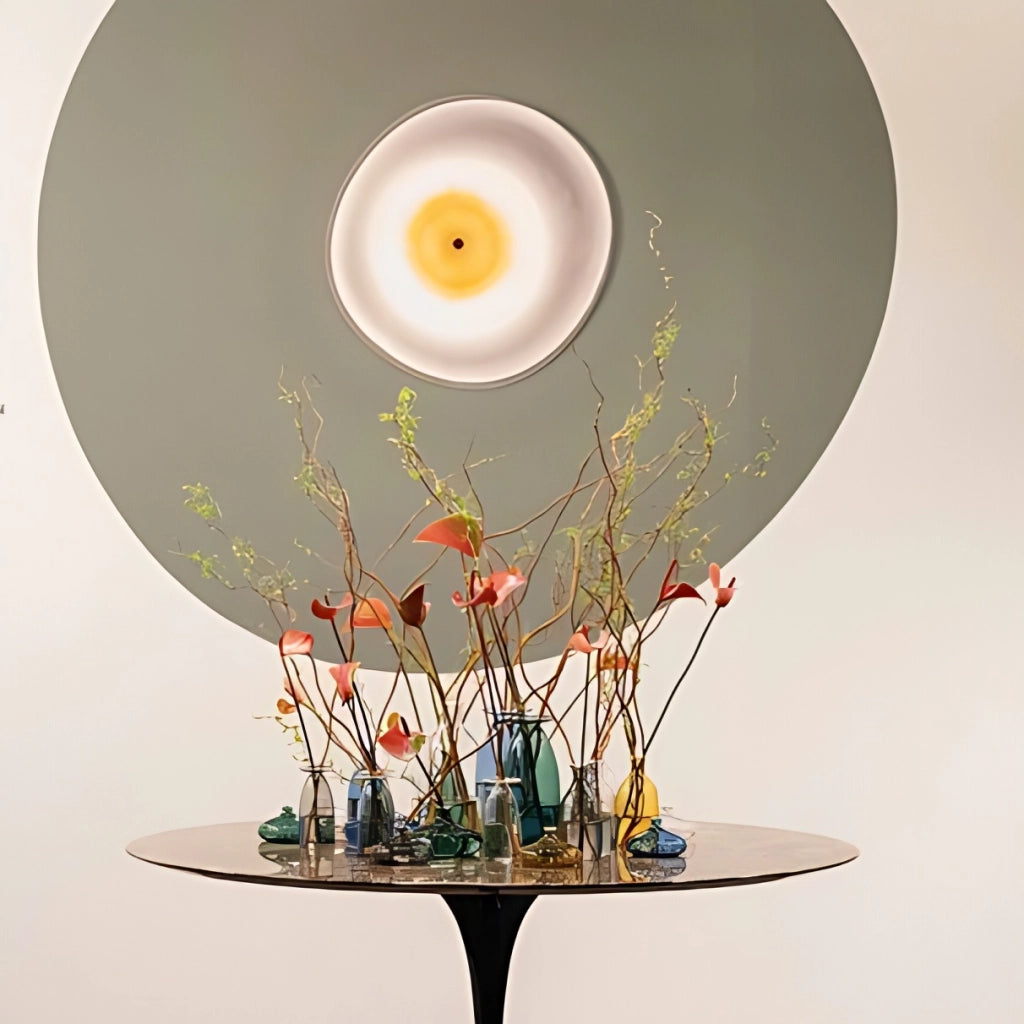 Vasetto Un Fiore in vetro borosilicato soffiato a mano, design elegante bluino, capacità 19 cl, ideale come complemento d'arredo decorativo per casa