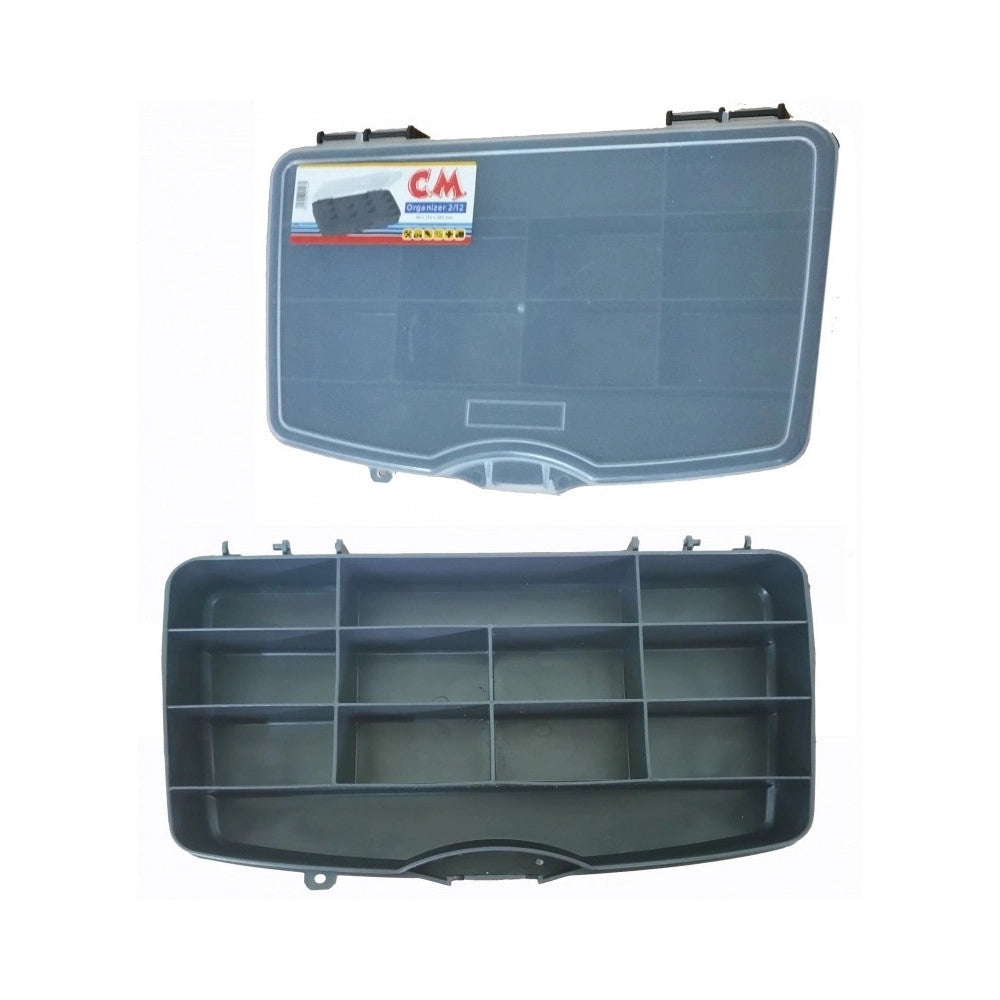 Trade Shop - Organizer 4 X 15.5 X 26.5cm Cassetta Attrezzi Porta Minuteria Minuterie 12 Vaschette -