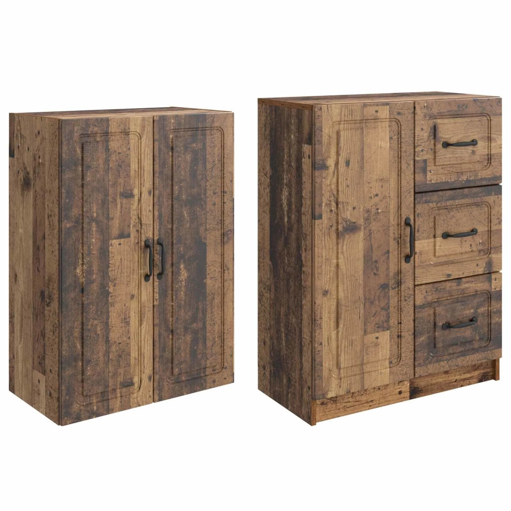 Set di armadi 2 pcs Legno antico Legno ingegnerizzato 3416986