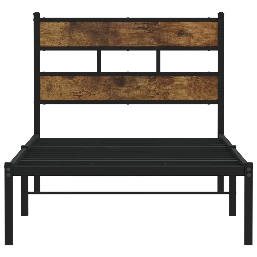 Giroletto senza Materaso in Metallo Rovere Fumo 107x203 cm 4017049