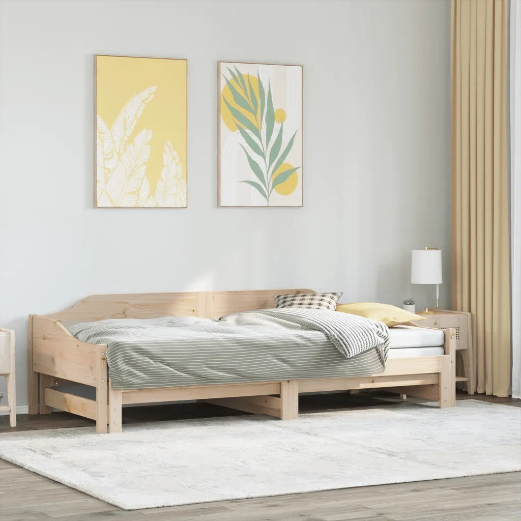 Divano letto | Sof¨¤ letto | Letto singolo Estraibile 90x190 cm Legno Massello Pino