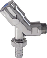 Valvola di scarico per uscita inclinata con connessione a vite a mano - rubinetto di scarico per acqua fredda - plastica - 1/2 pollice - verniciato - 06208-4 Rubinetto esterno