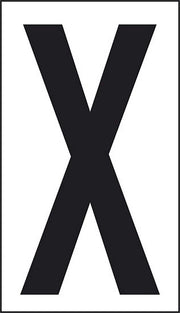 Adesivo lettera X abitazioni uffici luoghi pubblici 10CMx5,6CM