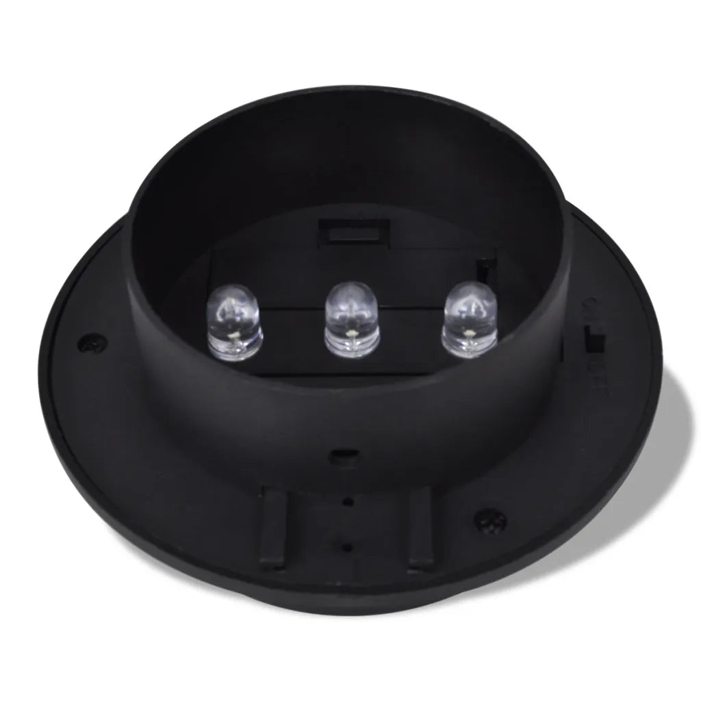 Lampade Solari 6 pz Luci per Recinzioni Nere CFW2550727