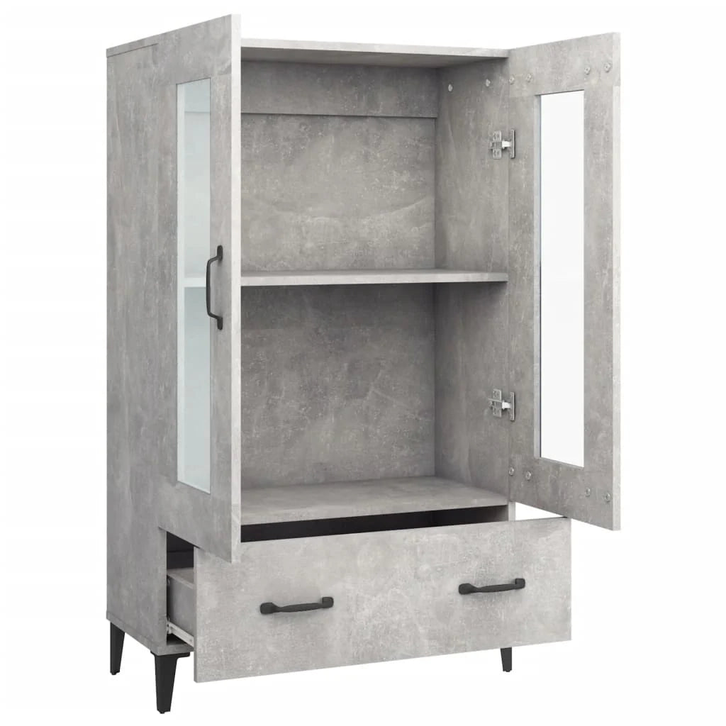 Buffet credenza cassettiera armadio mobile contenitore organizer cucina soggiorno salotto alto 70 x 31 x 115 cm legno ingegnerizzato grigio 02_0034712