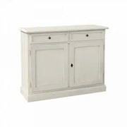 Credenza madia buffet Shabby chic 2 ante mod Martini bianca anticata