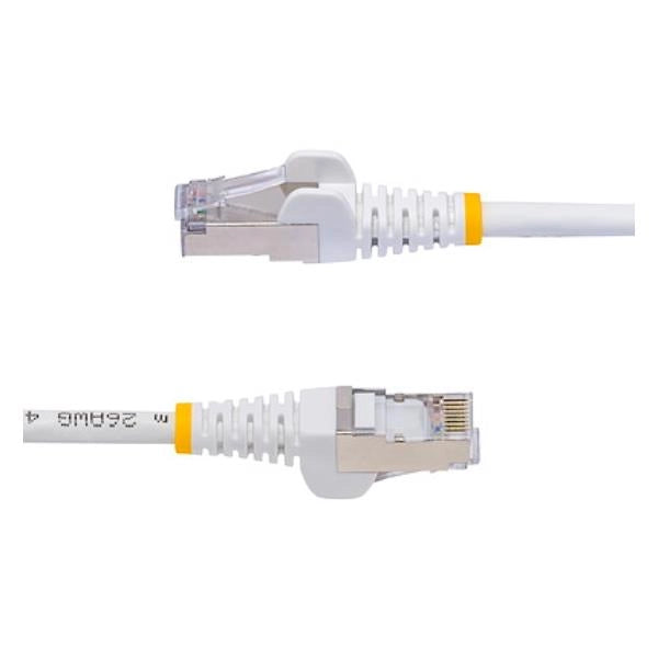 Startech.com cavo ethernet cat8 bianco da 5m, rj45 snagless, 25g/40g, 2000mhz, 100w poe++, s/ftp, cavo lan in rame puro 26awg, lszh, cavo patch di rete schermato con rilievi di trazione, testato individualmente - NLWH-5M-CAT8-PATCH