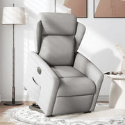 Poltrona Alzapersona Reclinabile Elettrica Grigi Nuvola Tessuto 3303163