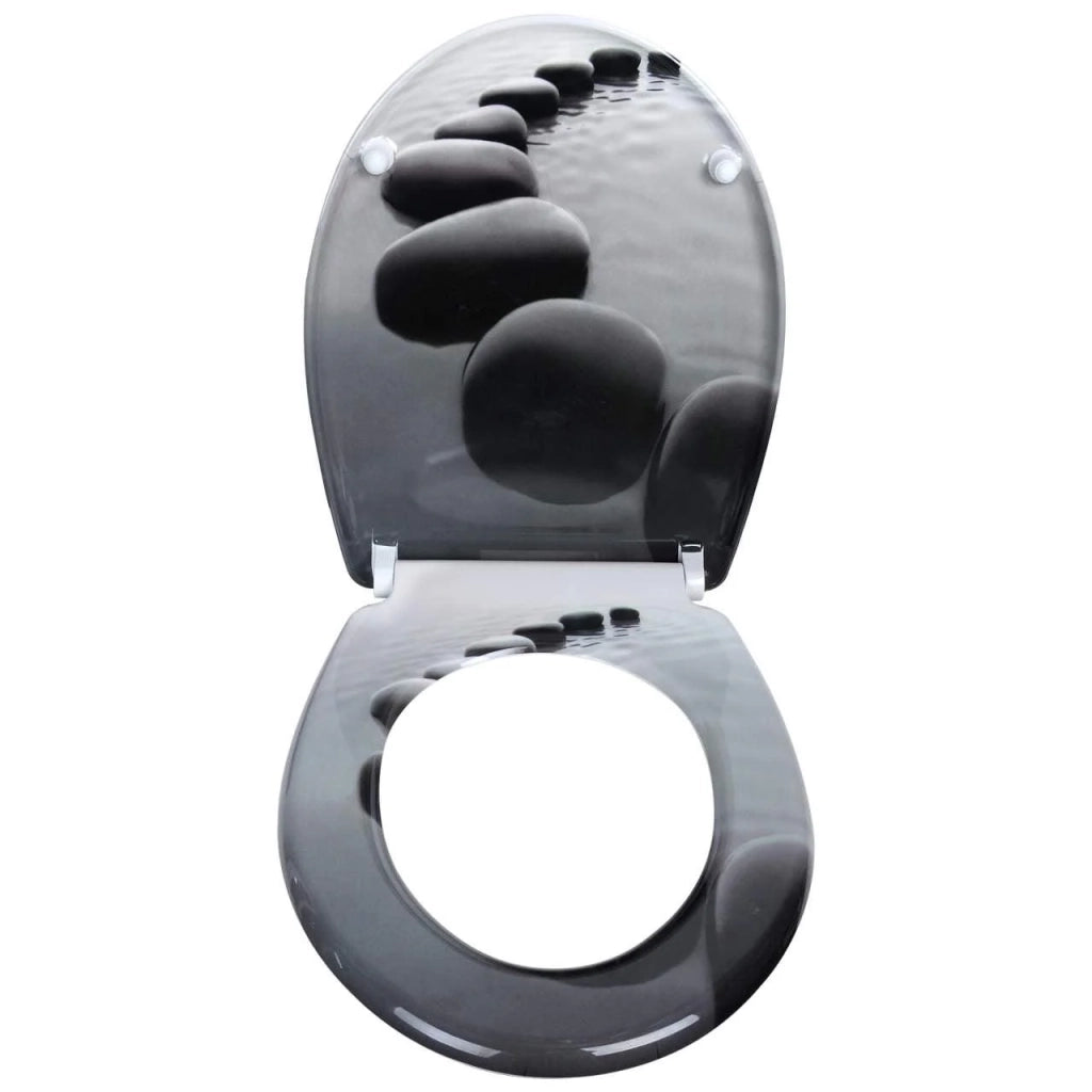 Sedile WC in pietra nera Duroplast 19_0000737