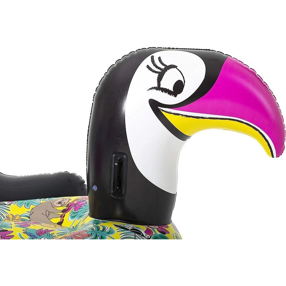 Trade Shop - Cavalcabile Gonfiabile A Forma Di Tucano Minnie 207 X 150 Cm Con Maniglie 91082 -