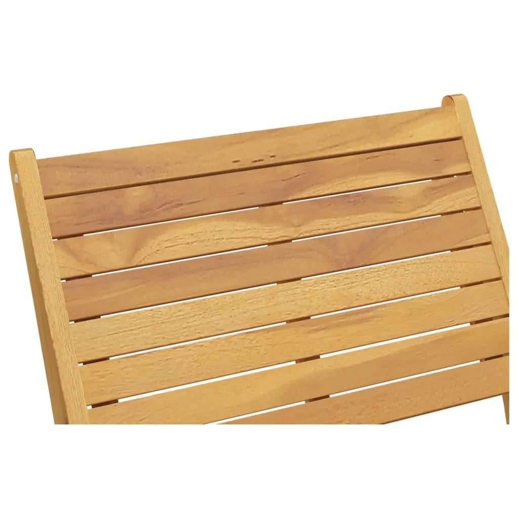 Sedia da Giardino | Sedie da Esterno con Poggiapiedi in Legno Massello di Teak