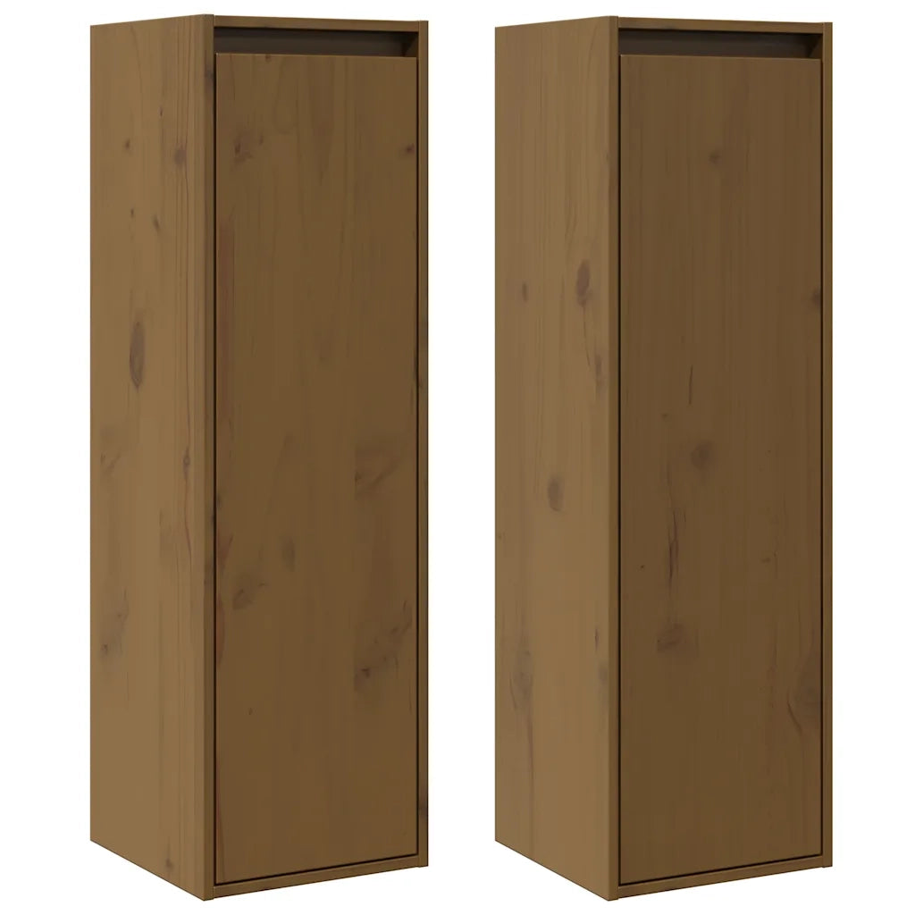 Pensili Miele 2 pz 30x30x100 cm in Legno Massello di Pino cod mxl 33546