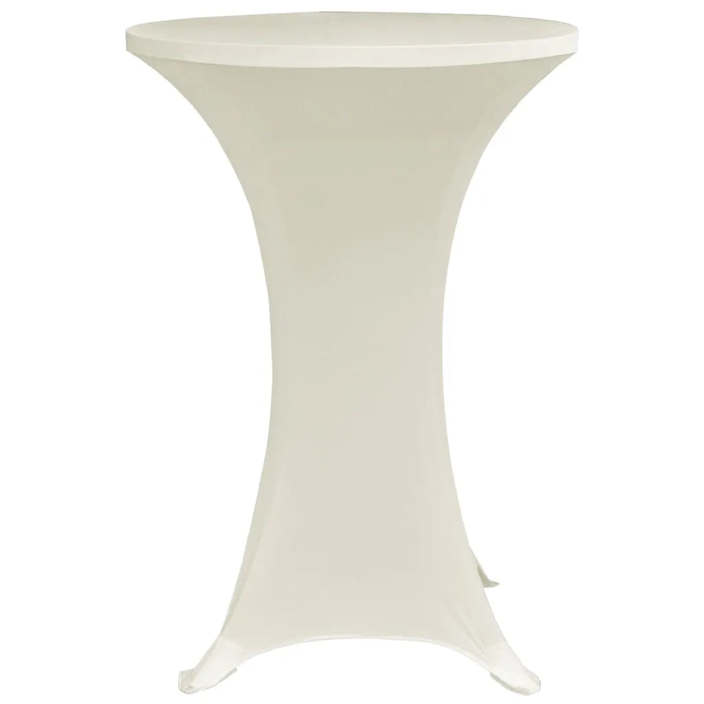 Coperture Verticali per Tavolo 4 pz Ã˜80 cm Crema Elastico cod mxl 49127