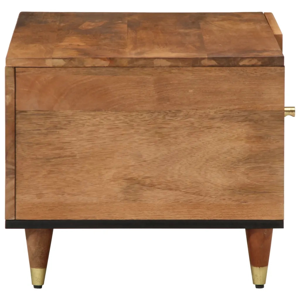 Tavolino da Salotto 80x50x40 cm Legno Massello di Mango 358288