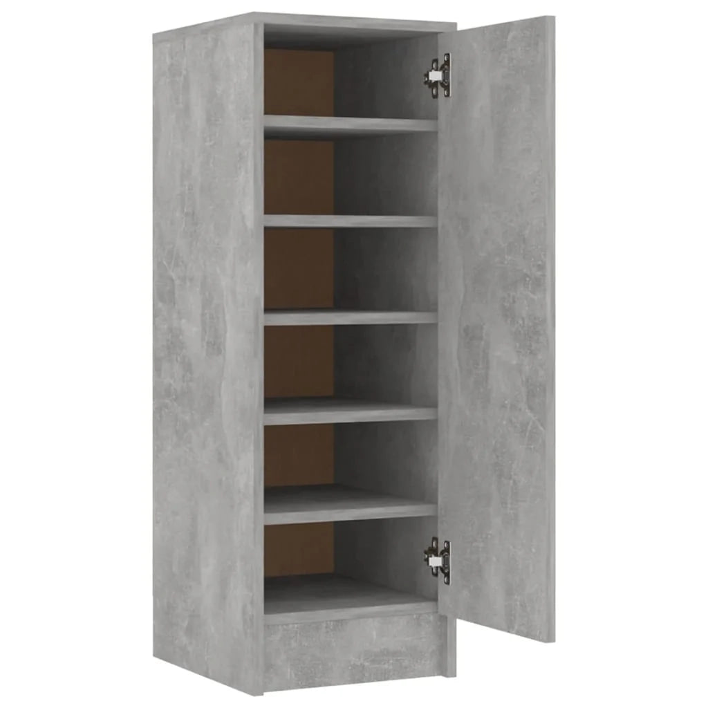 Scarpiera mobile contenitore per scarpe mobile per ingresso/corridoio/soggiorno 32 x 35 x 92 cm legno ingegnerizzato grigio 02_0021811