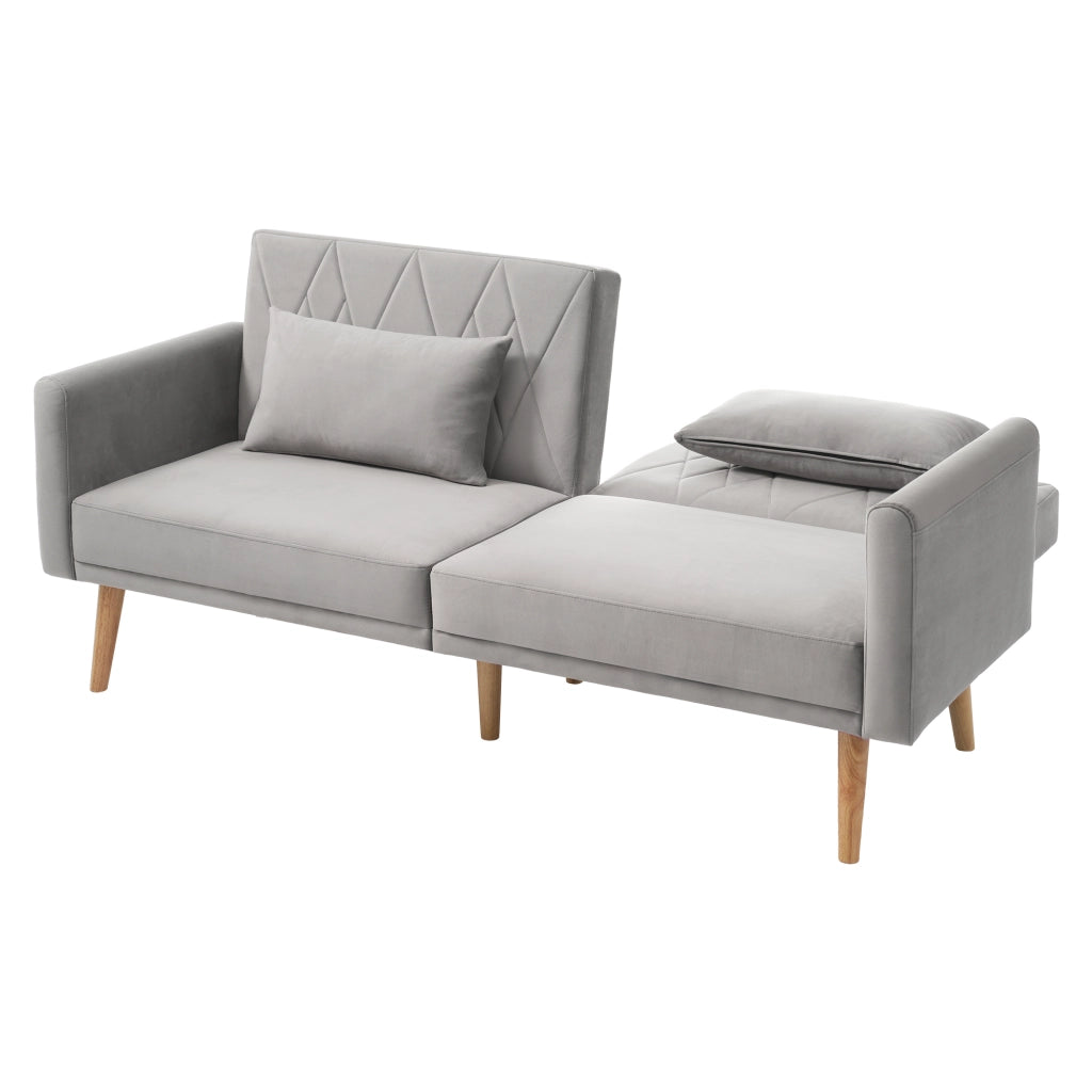 Divano letto piccolo - Zephmum- Velluto due posti
