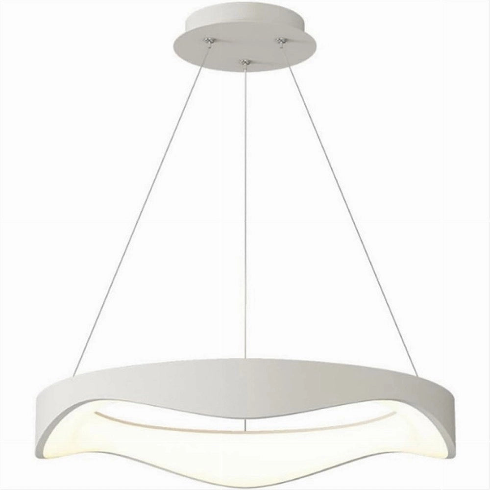 Trade Shop - Lampadario A Sospensione Led Onda 38w Ultra Moderna 3 Colorazioni Di Luce A67-3c -