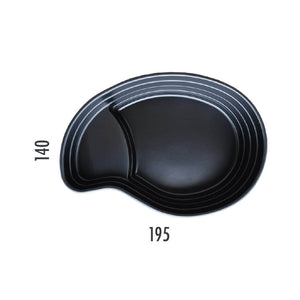 Laghetto Artificiale Nero da Giardino 195x140x50 cm 780 Litri